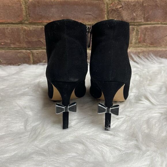 Victoria’s Secret Women’s Black Leather Suede Pointed Toe Bootie Size 8 - Picture 2 of 12